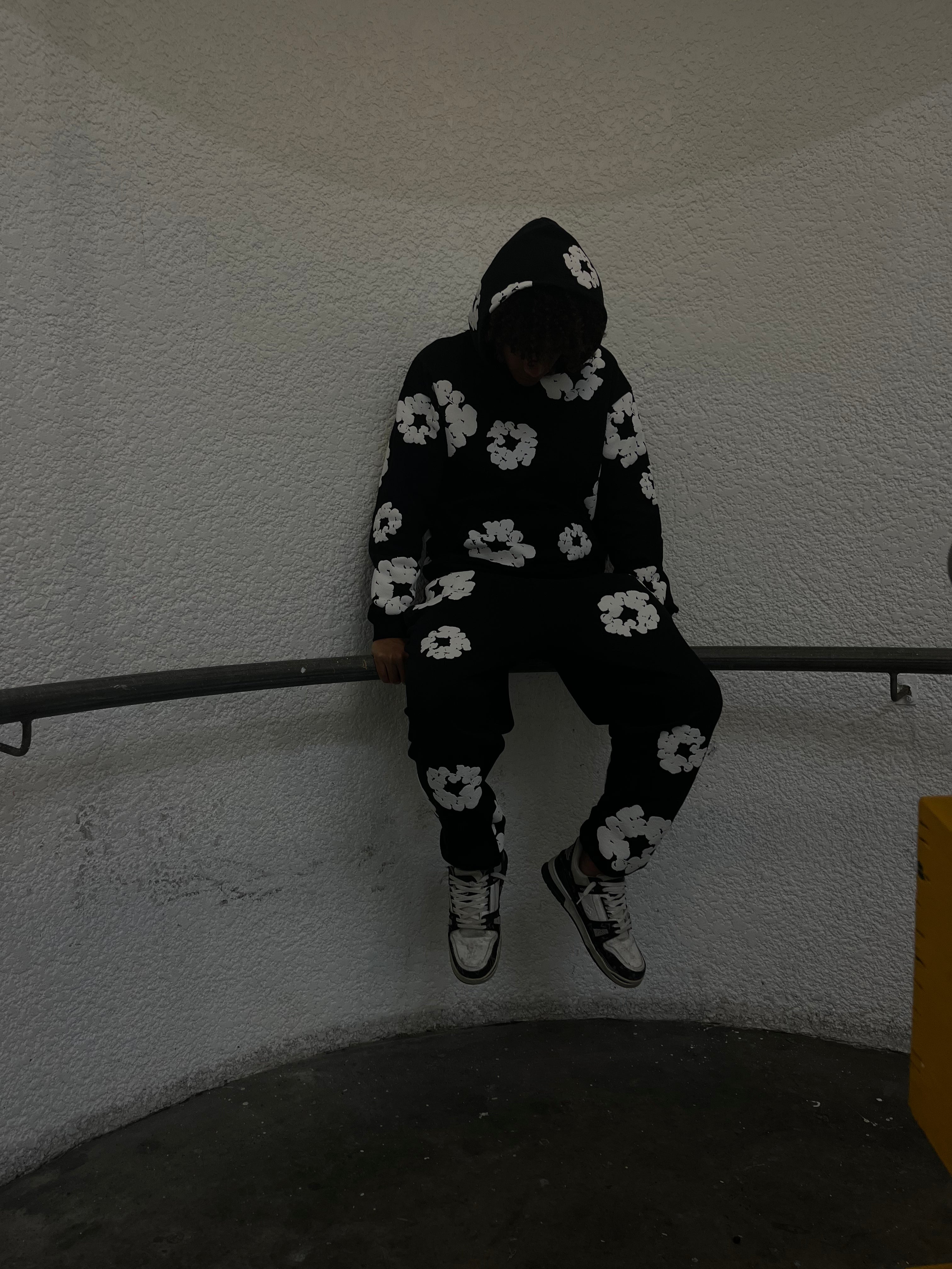 Denim Tears The Cotton Wreath Sweatpants Black