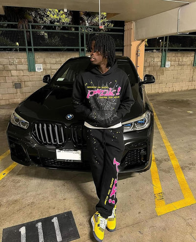 Sp5der Web Candy Tracksuit Black