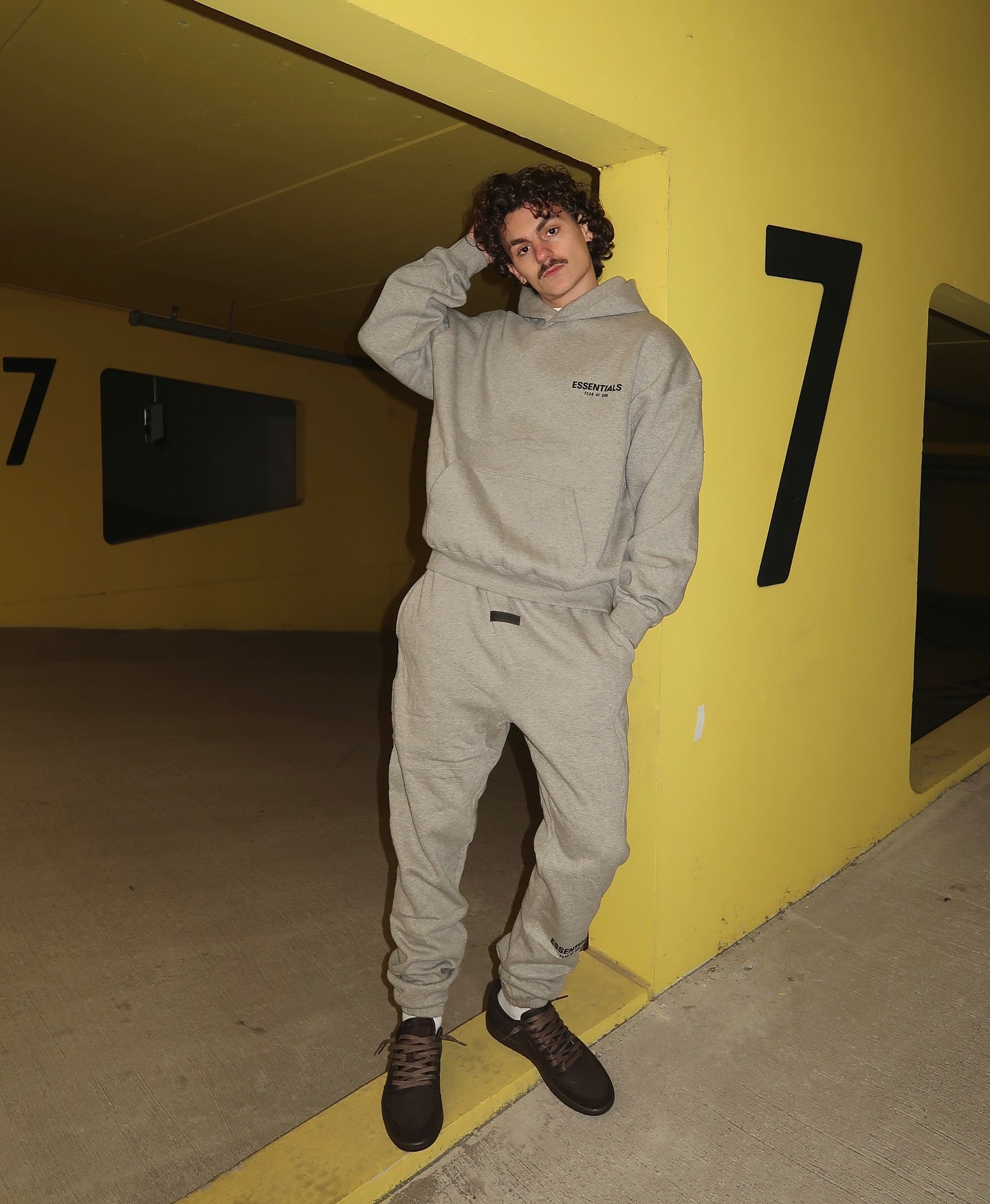 Essentials Fear Of God Hoodie Dark Oatmeal