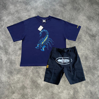 Mertra X Corteiz Scorpion Strike Cargo Vaulted Set Blue/Black