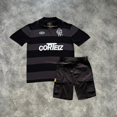 Corteiz Midnight Striker Cargo Vaulted Set Black
