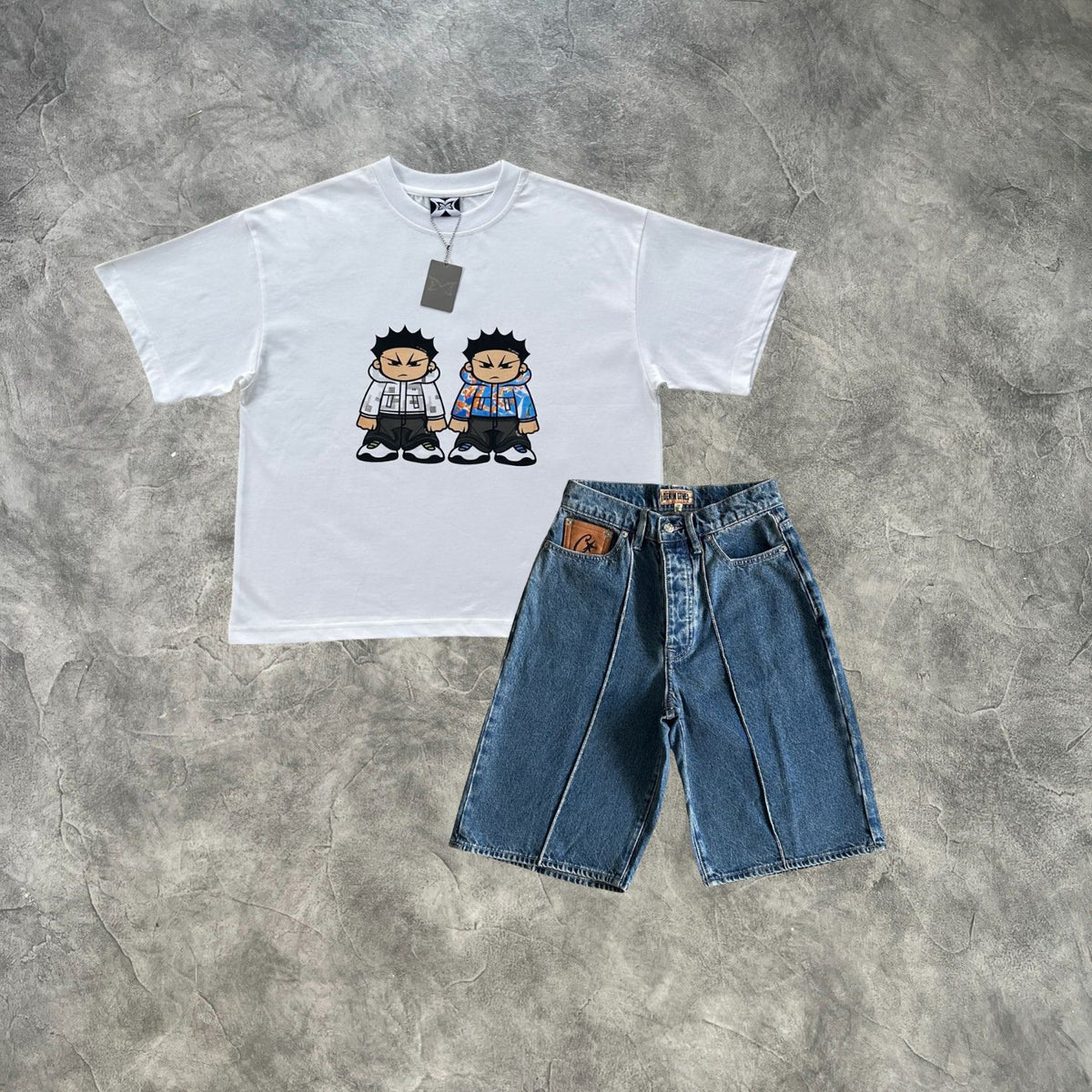 Mertra X Corteiz Duo Denim Pack Vaulted Set