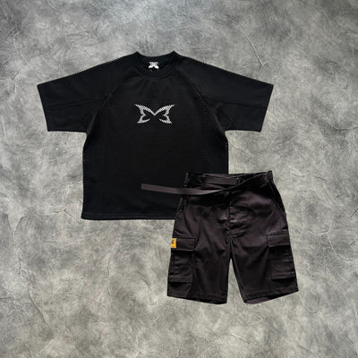 Mertra X Corteiz Blackout Division Vaulted Set Black