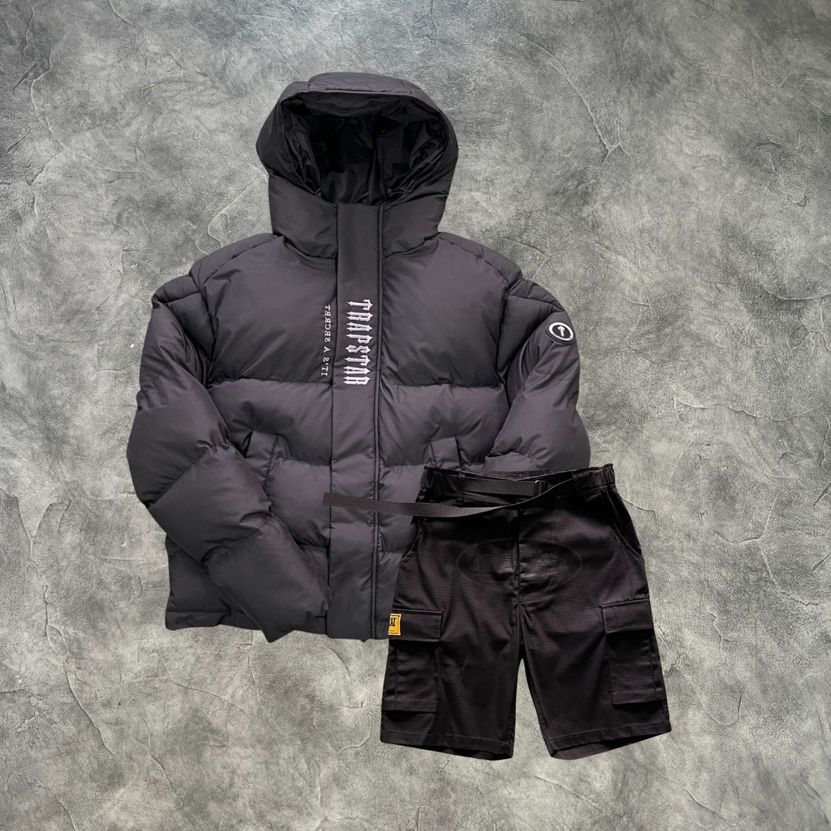 Trapstar X Corteiz Sora Midnight Heavyweight Vaulted Set Black