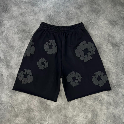 Denim Tears The Cotton Wreath Sweatshorts Black/Black