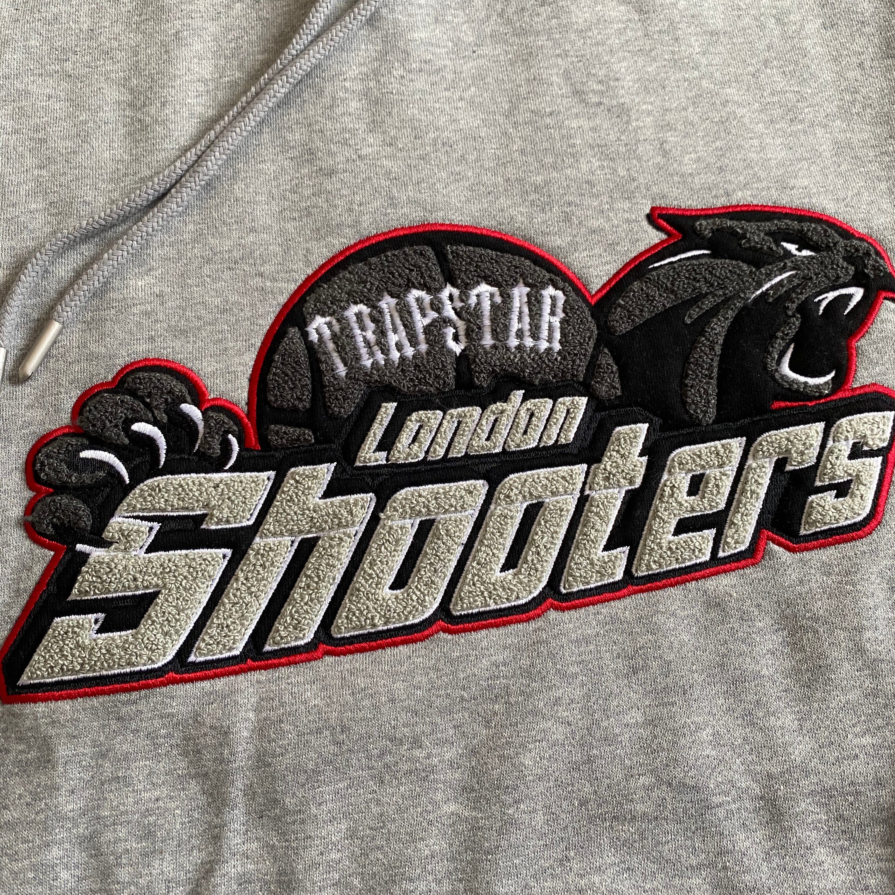 Trapstar Shooters Hooded Tracksuit Grey/Redeye