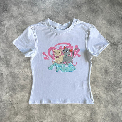 Syna Cat Lady T-Shirt White