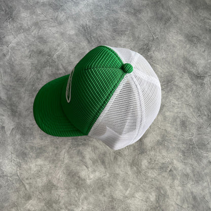 Corteiz Embroidered Linen Hat Green/White