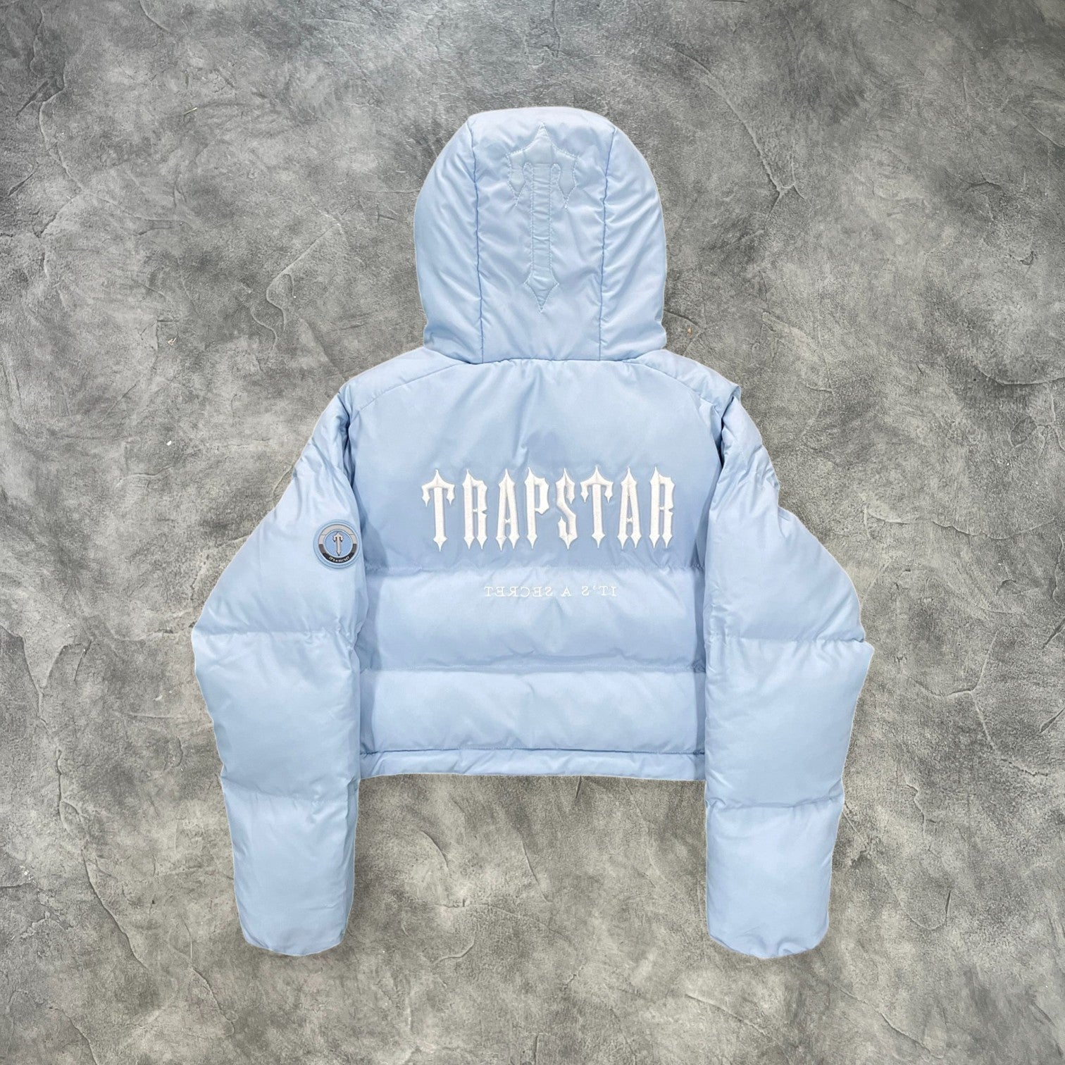 Trapstar Women's Decoded Hooded Puffer Ice Blue