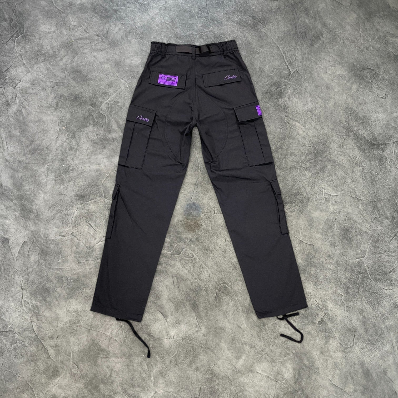 Corteiz Guerilla Cargo Pants Black/Purple