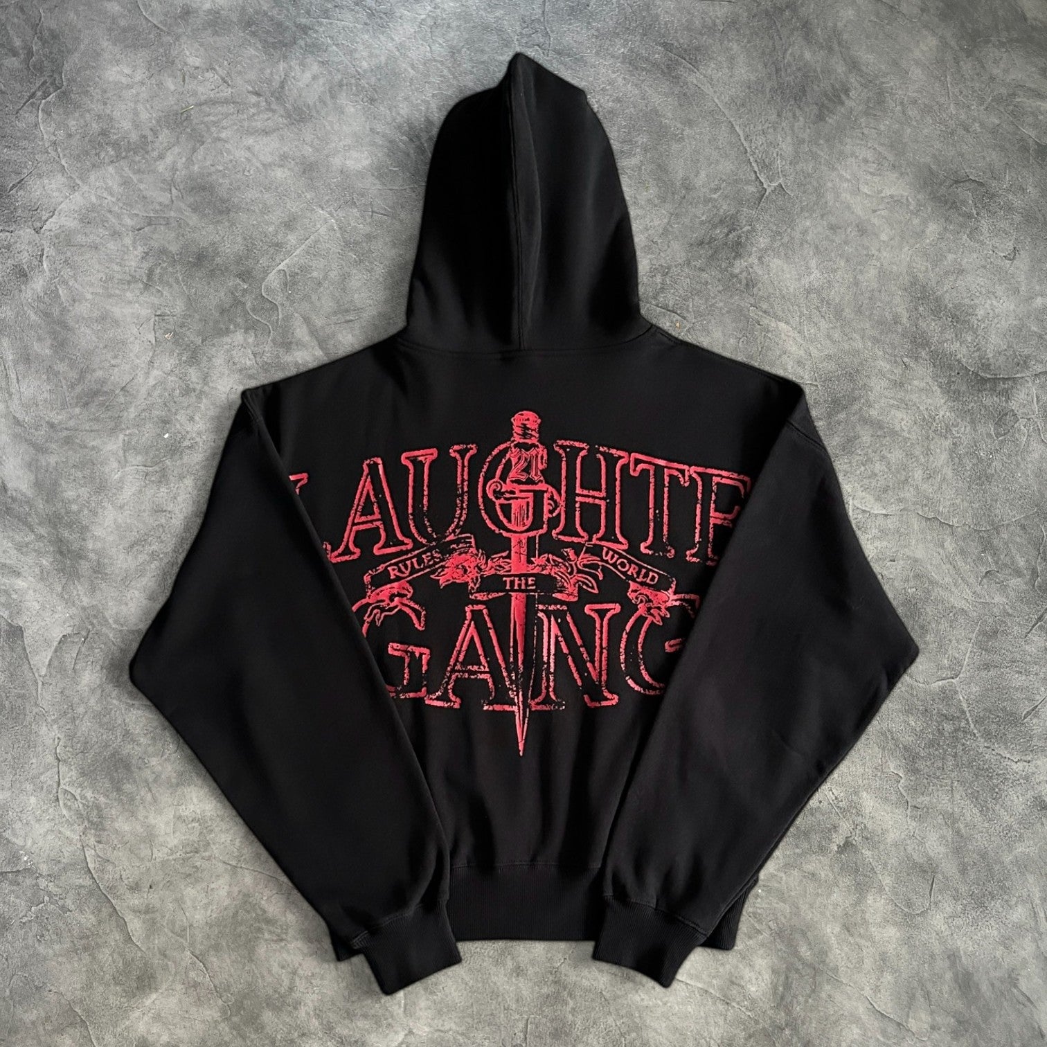 Corteiz Slaughter Gang Zip-Up Tracksuit Black