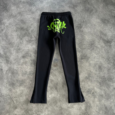 Syna Linen Tracksuit Black/Green
