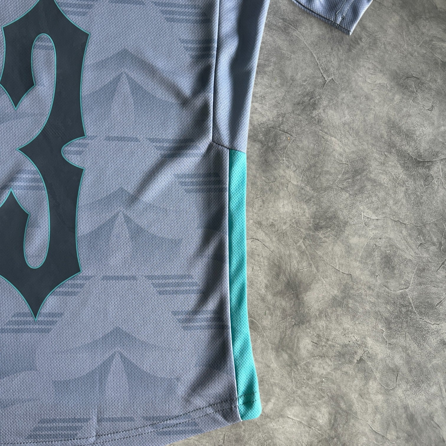 Trapstar Football Jersey Grey/Sea Blue