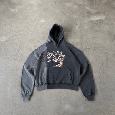 Vescartes Tree Of Life Hoodie Black/Grey