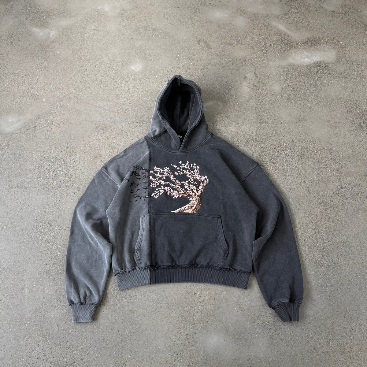 Vescartes Tree Of Life Hoodie Black/Grey