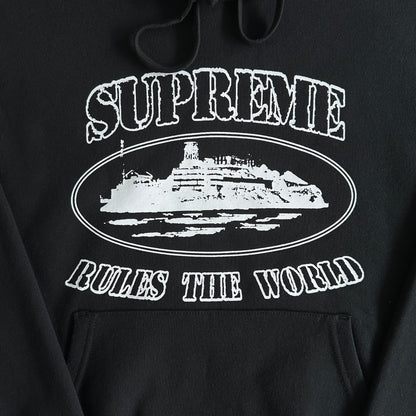 Corteiz Supreme Rules The World Hoodie Black