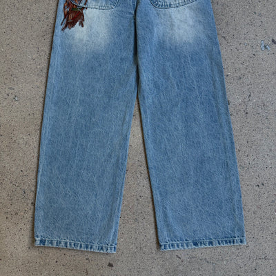 Vescartes Desert Hawk Faded Jeans Blue