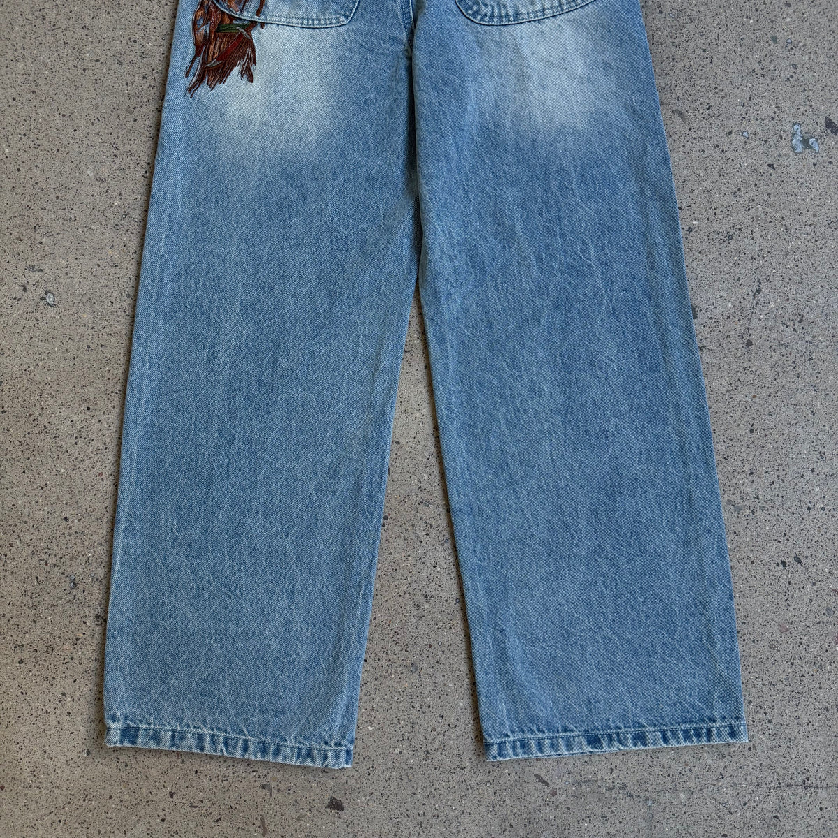 Vescartes Desert Hawk Faded Jeans Blue