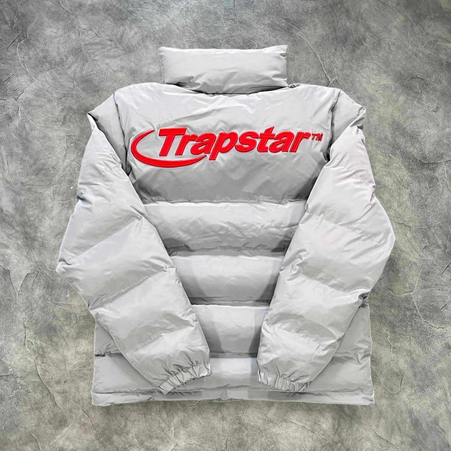 Trapstar Hyperdrive 2.0 Bomber Jacket Light Grey/Red