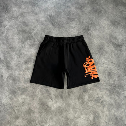 Syna Joggers Shorts Suit Black/Orange