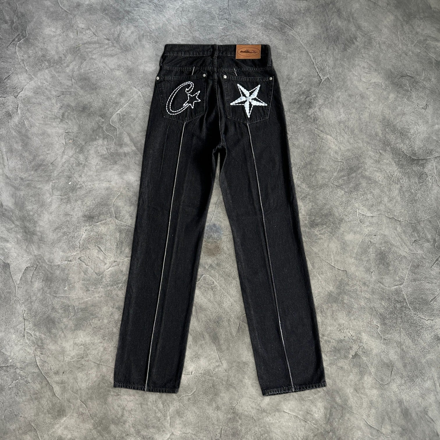 Corteiz C Star Denim Jeans Black