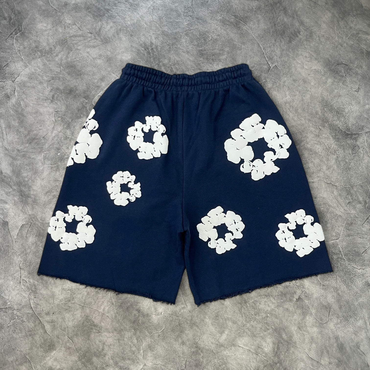 Denim Tears The Cotton Wreath Sweatshorts Navy Blue