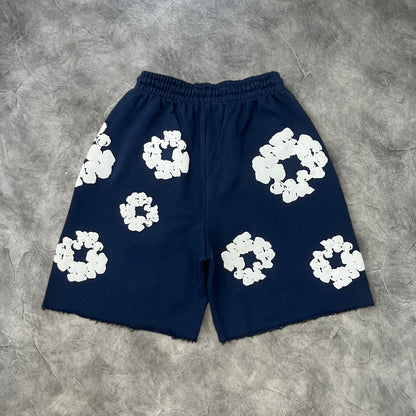 Denim Tears The Cotton Wreath Sweatshorts Navy Blue