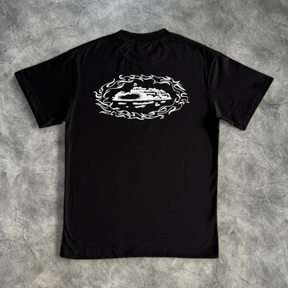 Corteiz Evil Flame T-Shirt Black