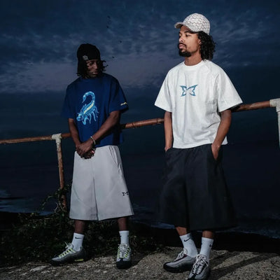 Mertra Layered Mesh Jersey White