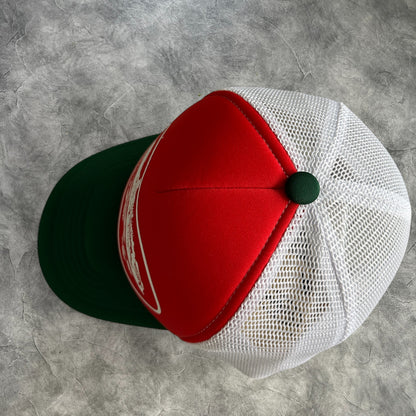 Corteiz Alcatraz Trucker Cap Red/White/Green