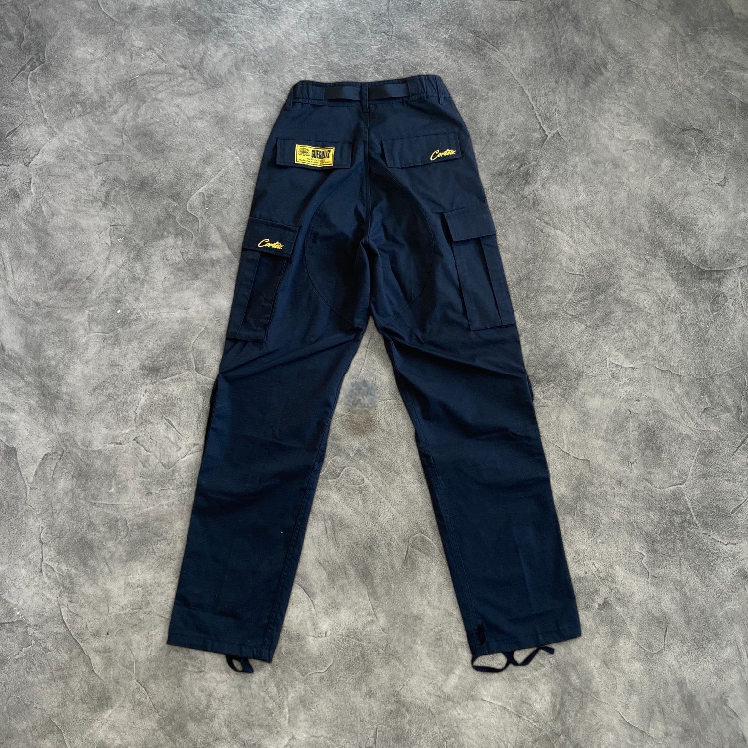 Corteiz Guerilla Cargo Pants Black/Yellow