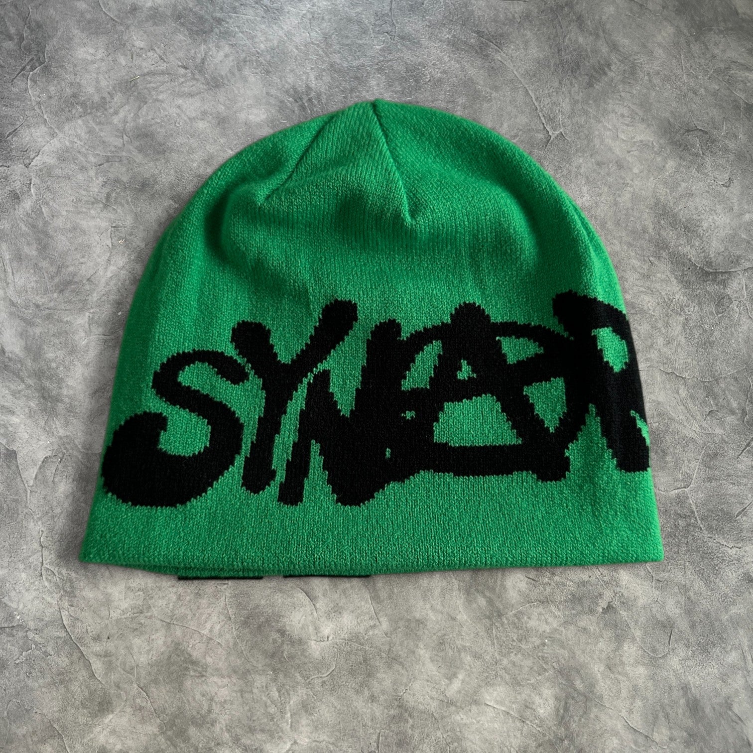 Syna Woolen Cold Hat Black/Green