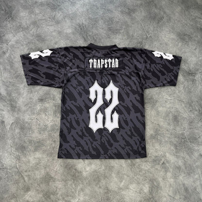 Trapstar V-Neck Football Jersey Black