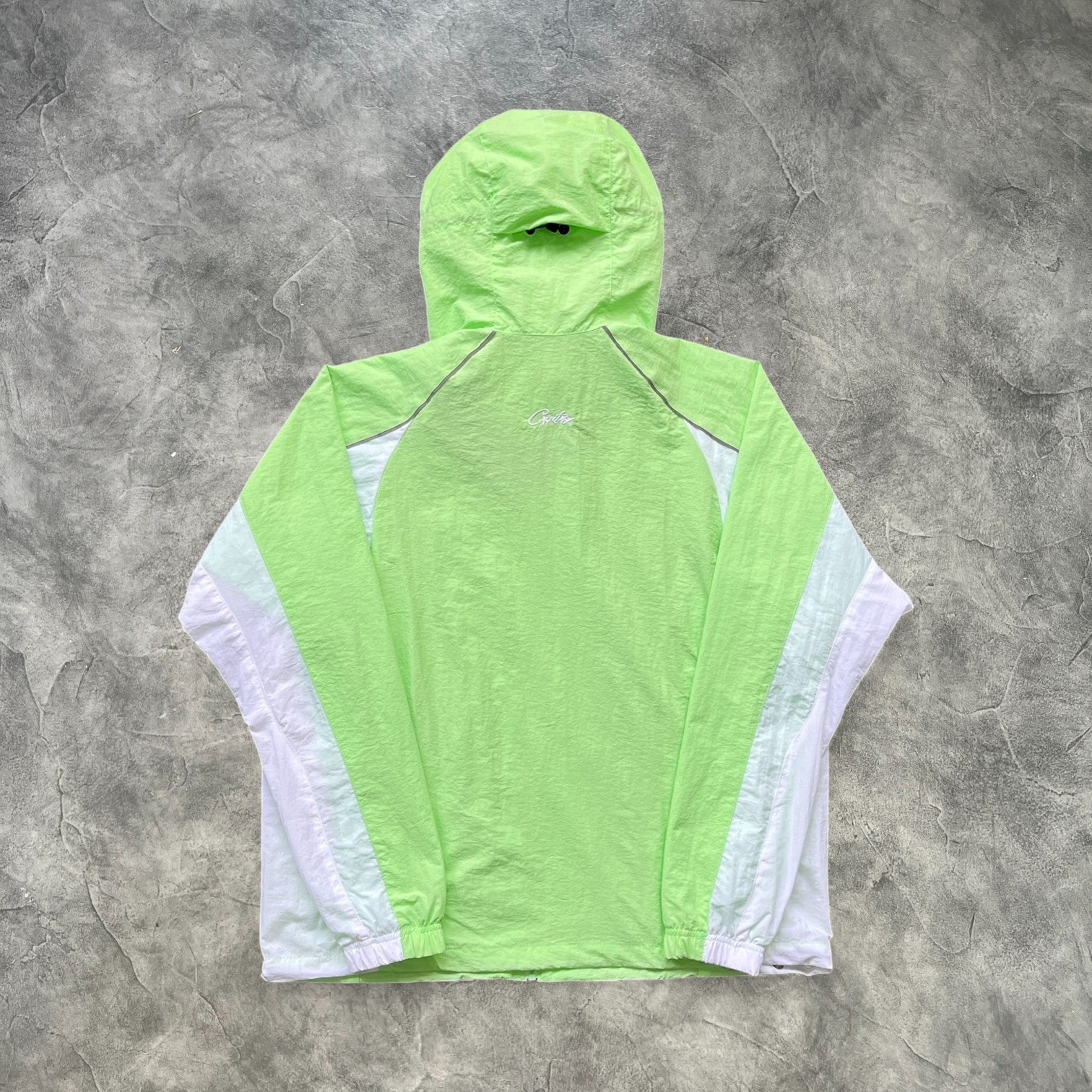 Corteiz Alcatraz Windbreaker Mint/White