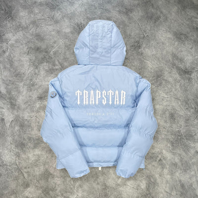 Trapstar Decoded Hooded Puffer Ice Blue
