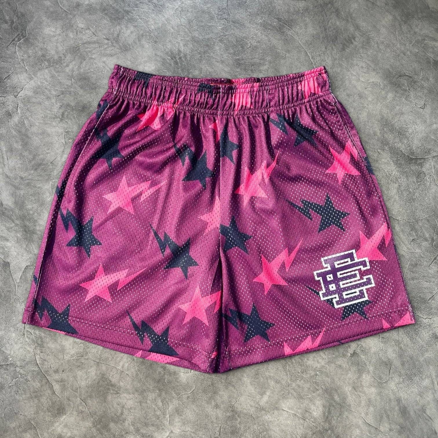 Eric Emanuel Bape Basic Shorts Purple