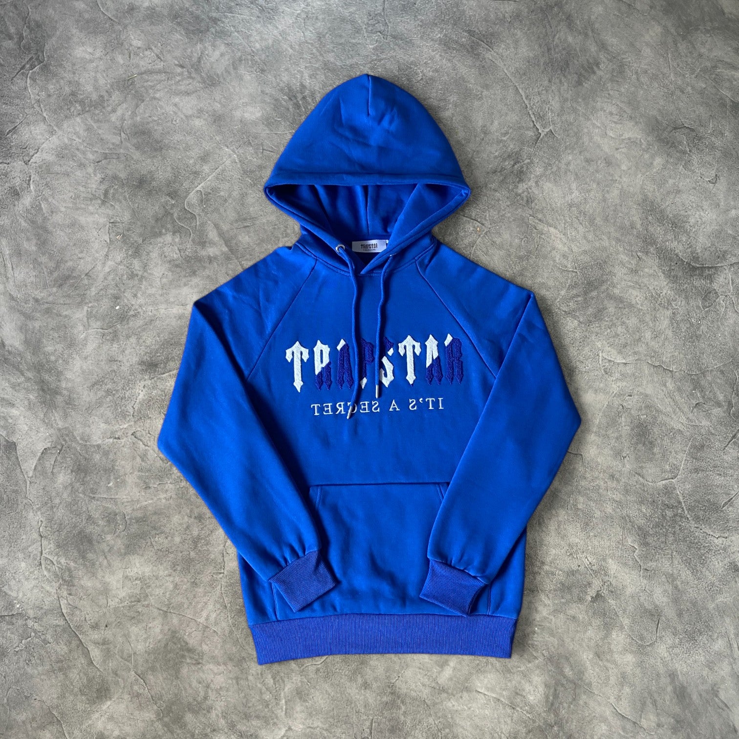 Trapstar Chenille Decoded Hooded Tracksuit Dazzling Blue