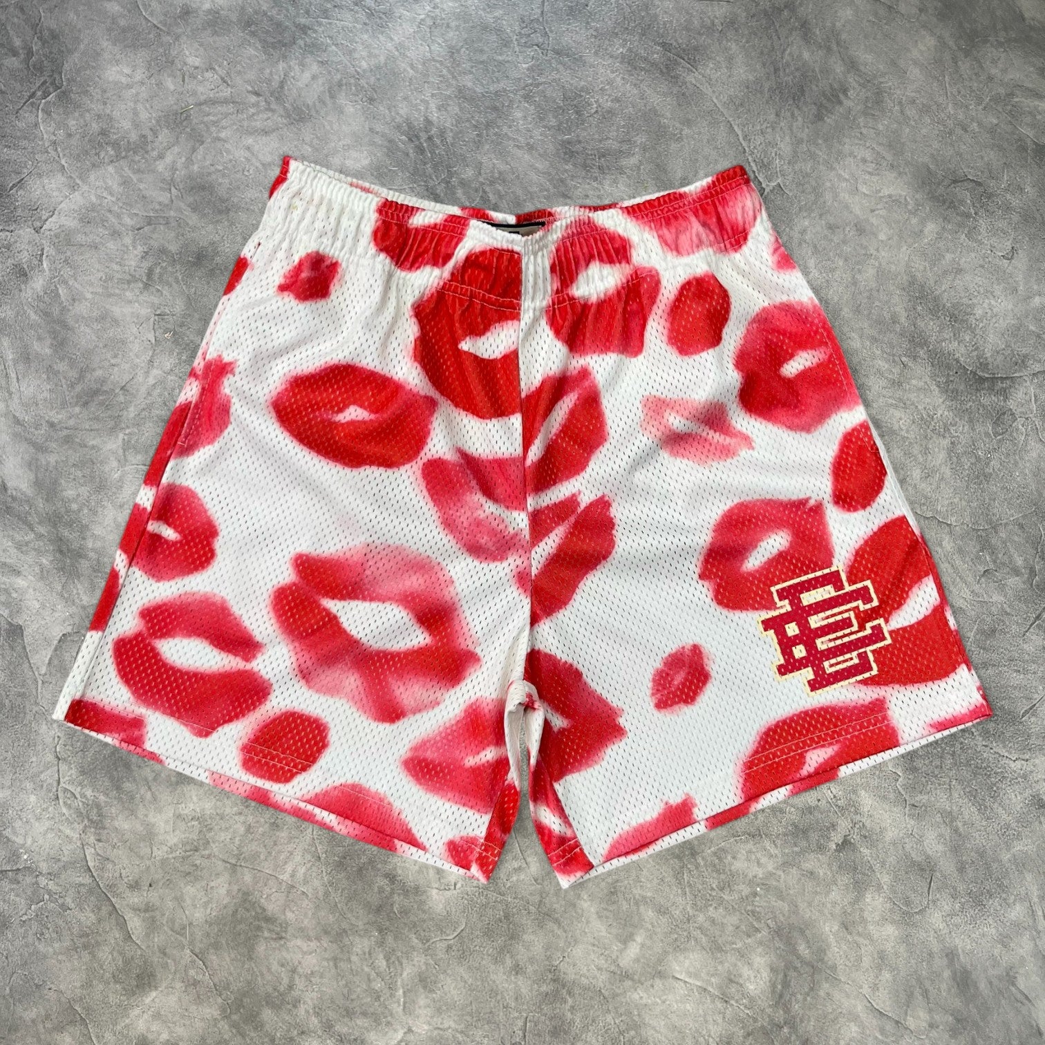 Eric Emanuel Valentines Day Kiss Shorts White