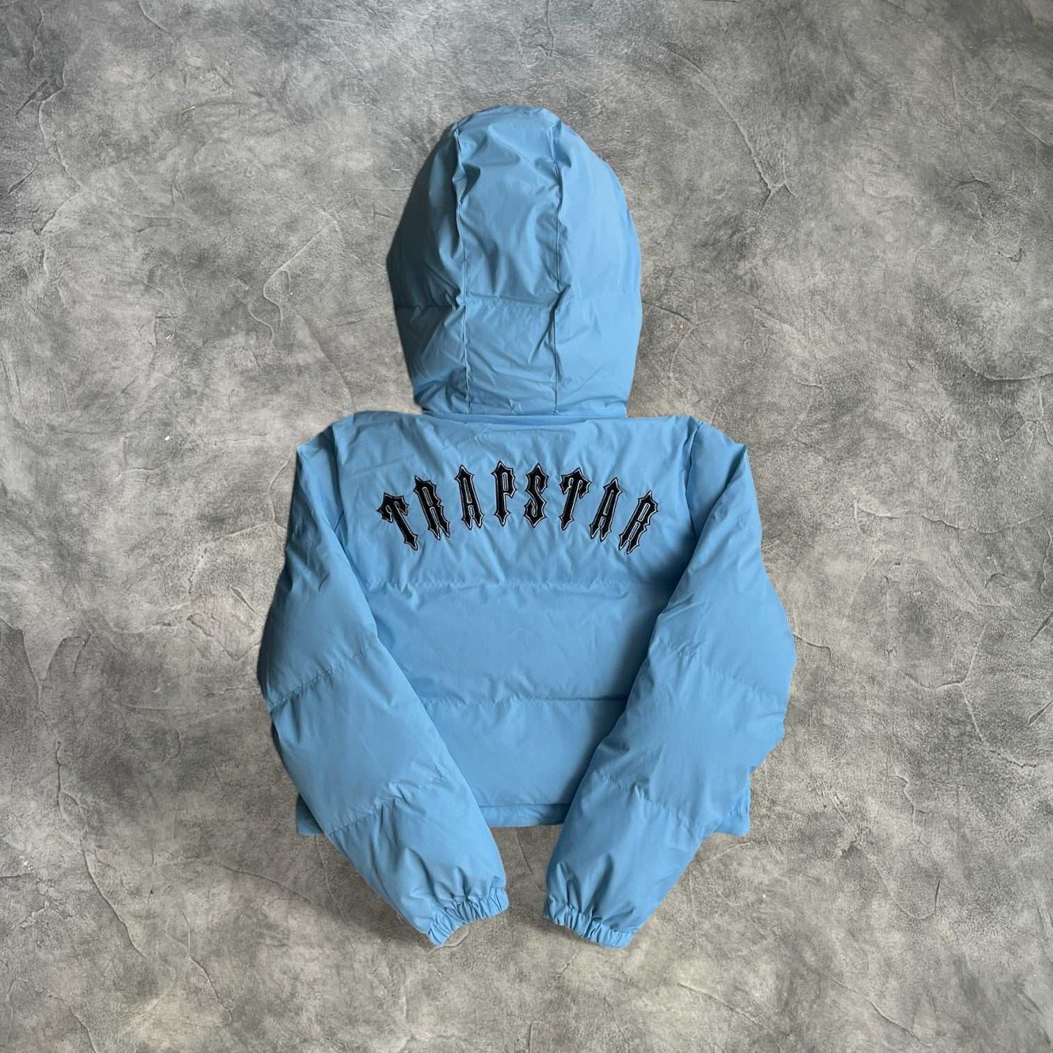 Trapstar Women's Irongate Detachable Hooded Puffer Baby Blue