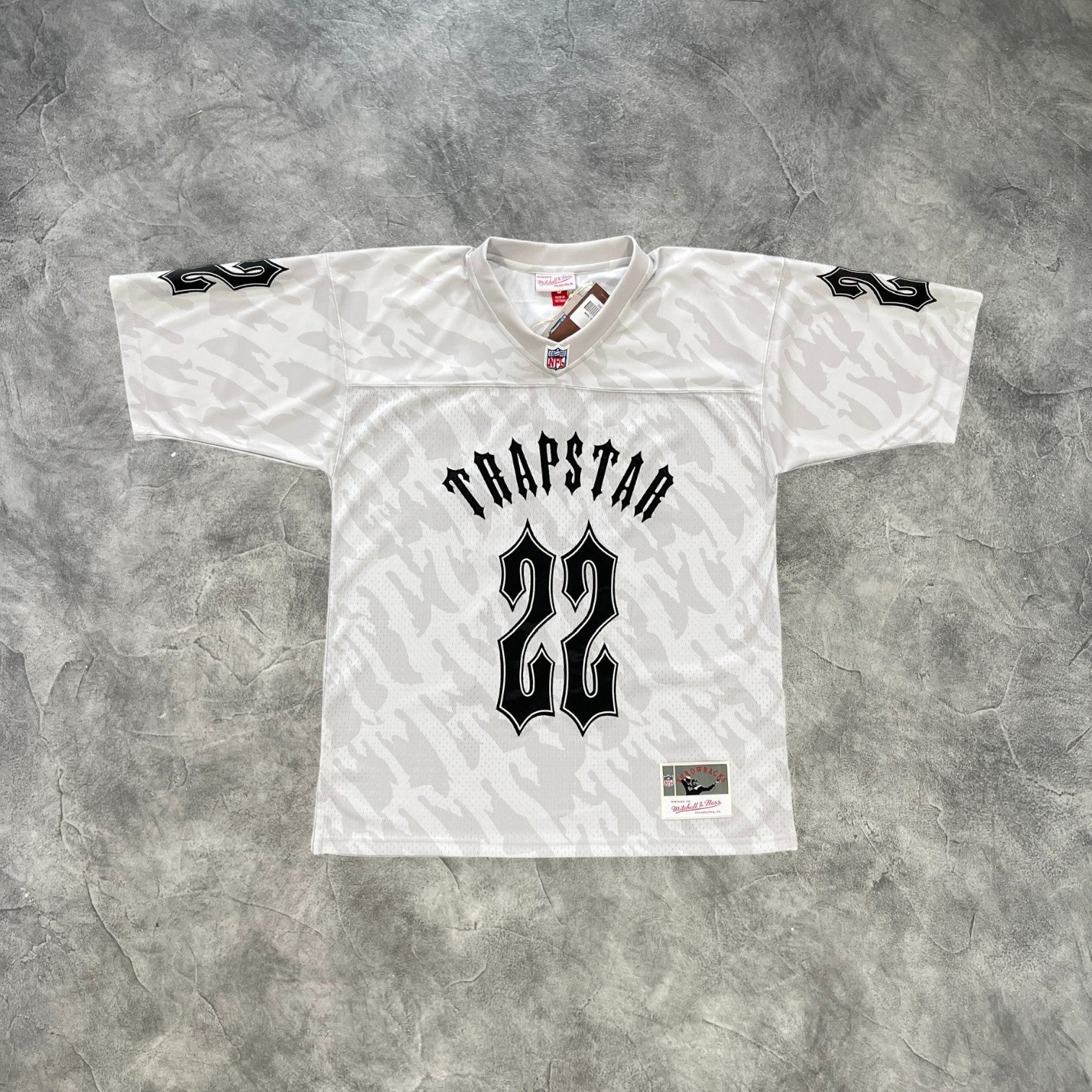 Trapstar V-Neck Football Jersey White