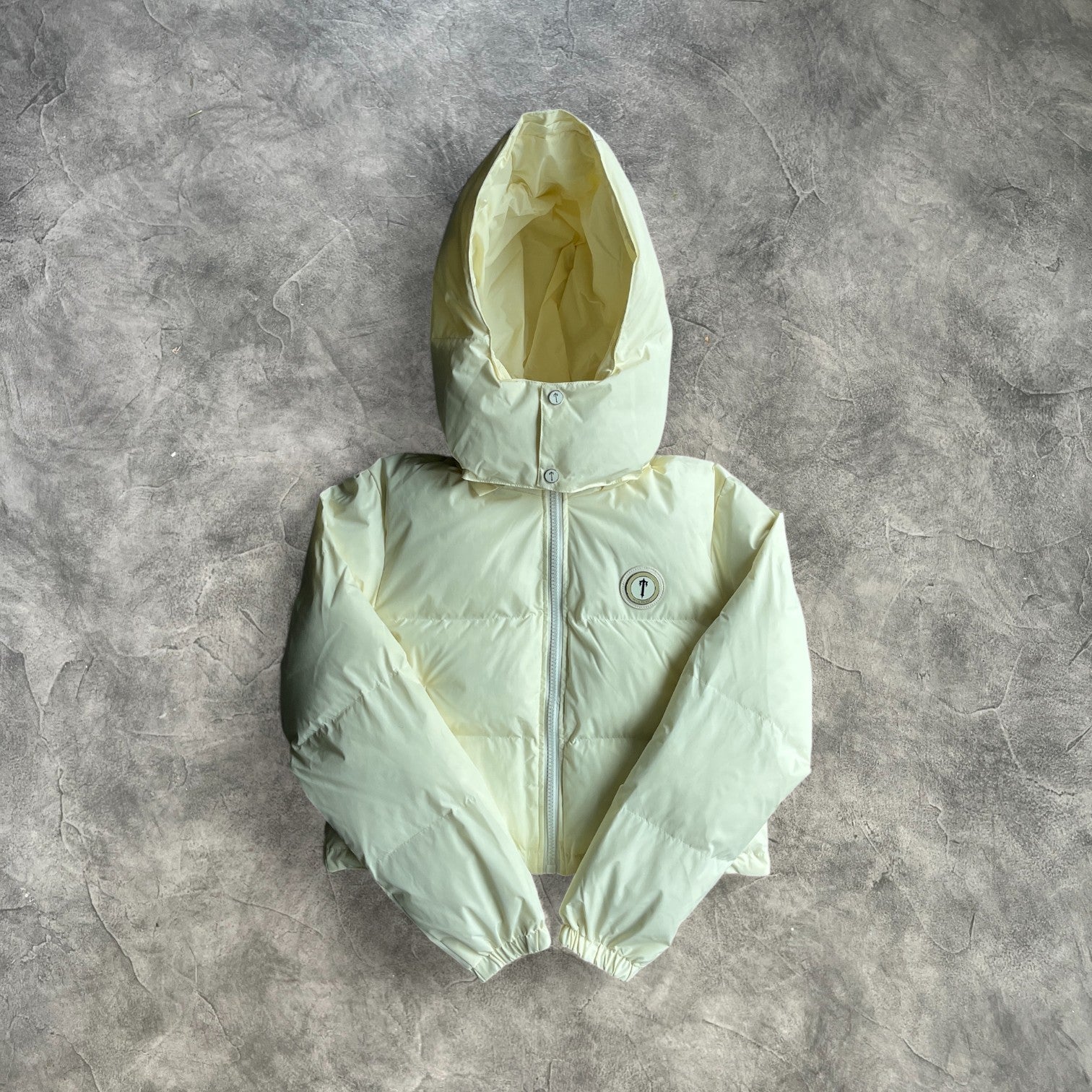 Trapstar Women's Irongate Detachable Hooded Puffer Cream