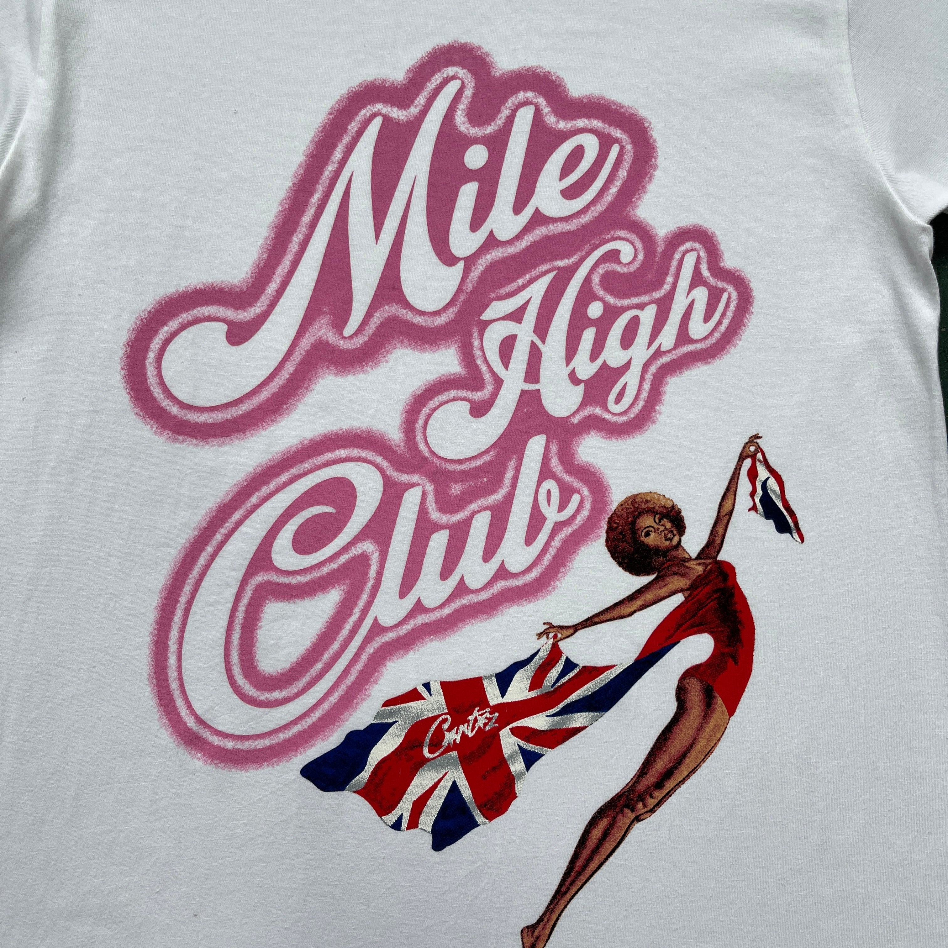 Corteiz Mile High Club T-Shirt White/Pink