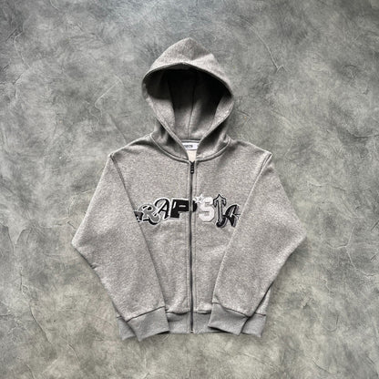 Trapstar Widcard Zip-Up Tracksuit Grey/Monochrome