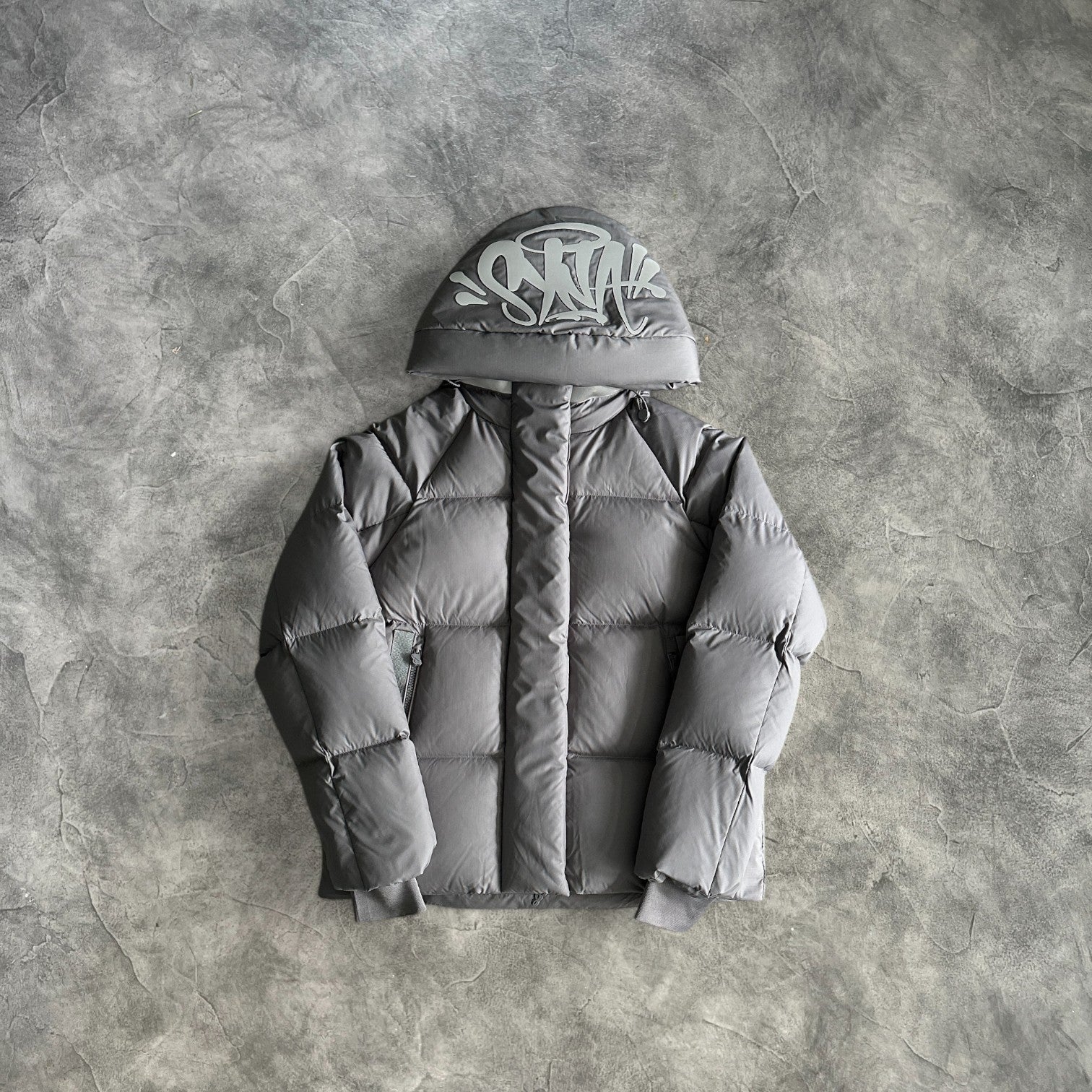 Syna Hooded Puffer Grey