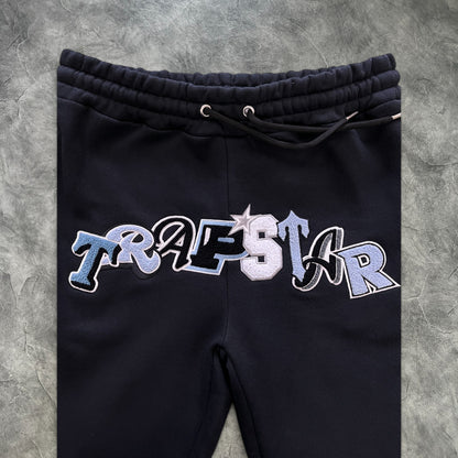 Trapstar Widcard Zip-Up Tracksuit Black/Blue