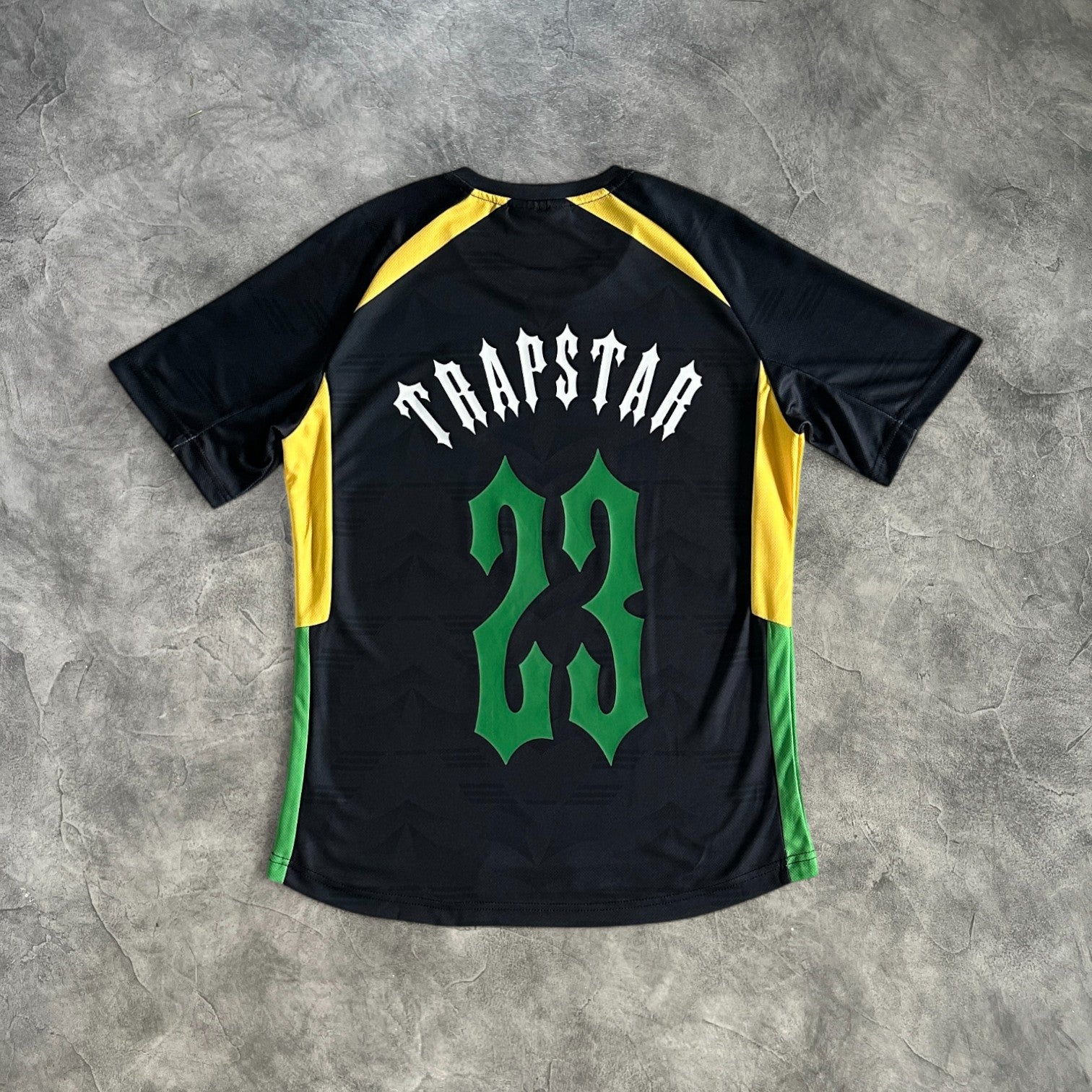 Trapstar Football Jersey Black/Yellow/Green