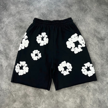 Denim Tears The Cotton Wreath Sweatshorts Black