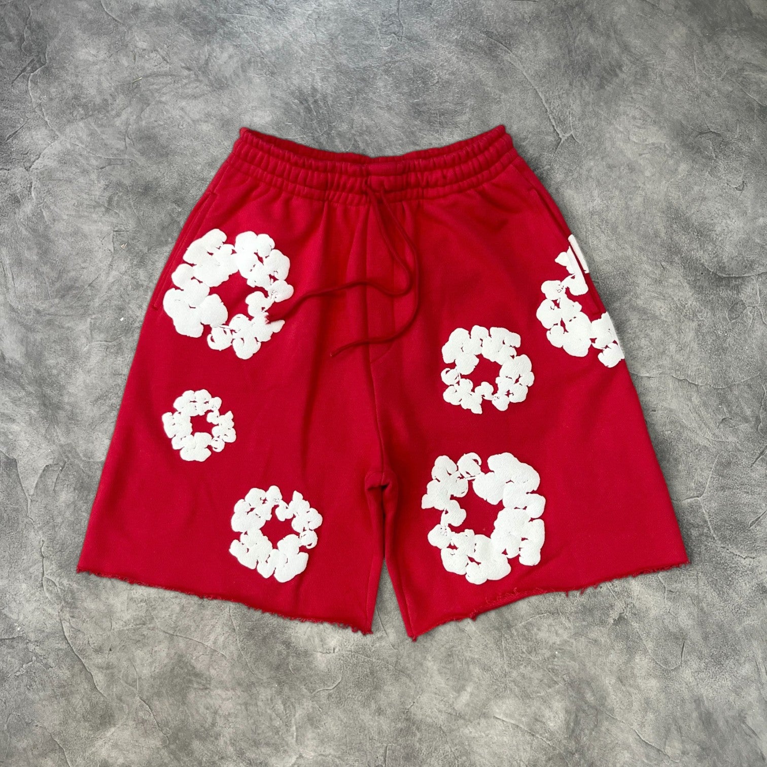 Denim Tears The Cotton Wreath Sweatshorts Red