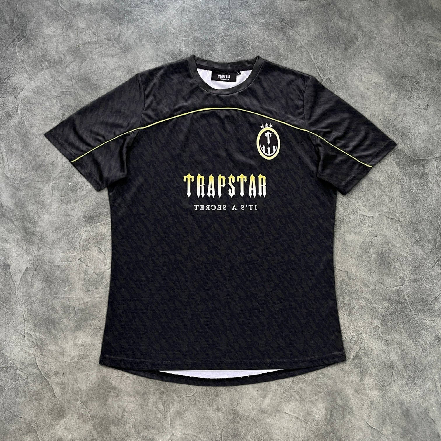 Trapstar Football Jersey Black Lime