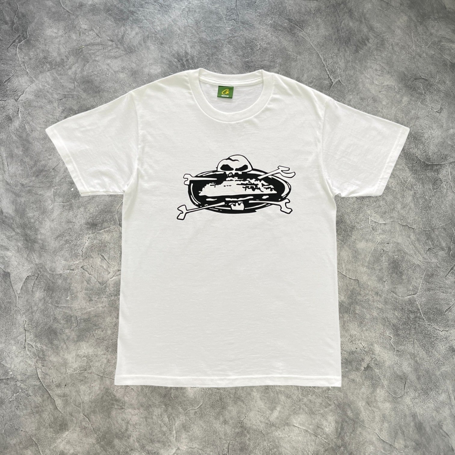 Corteiz Skull T-Shirt White/Black